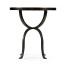 Round Dark Ale & Iron Side Table