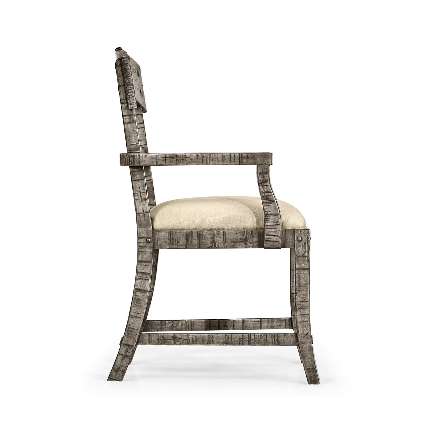 Casual Planked Dining Arm Chair