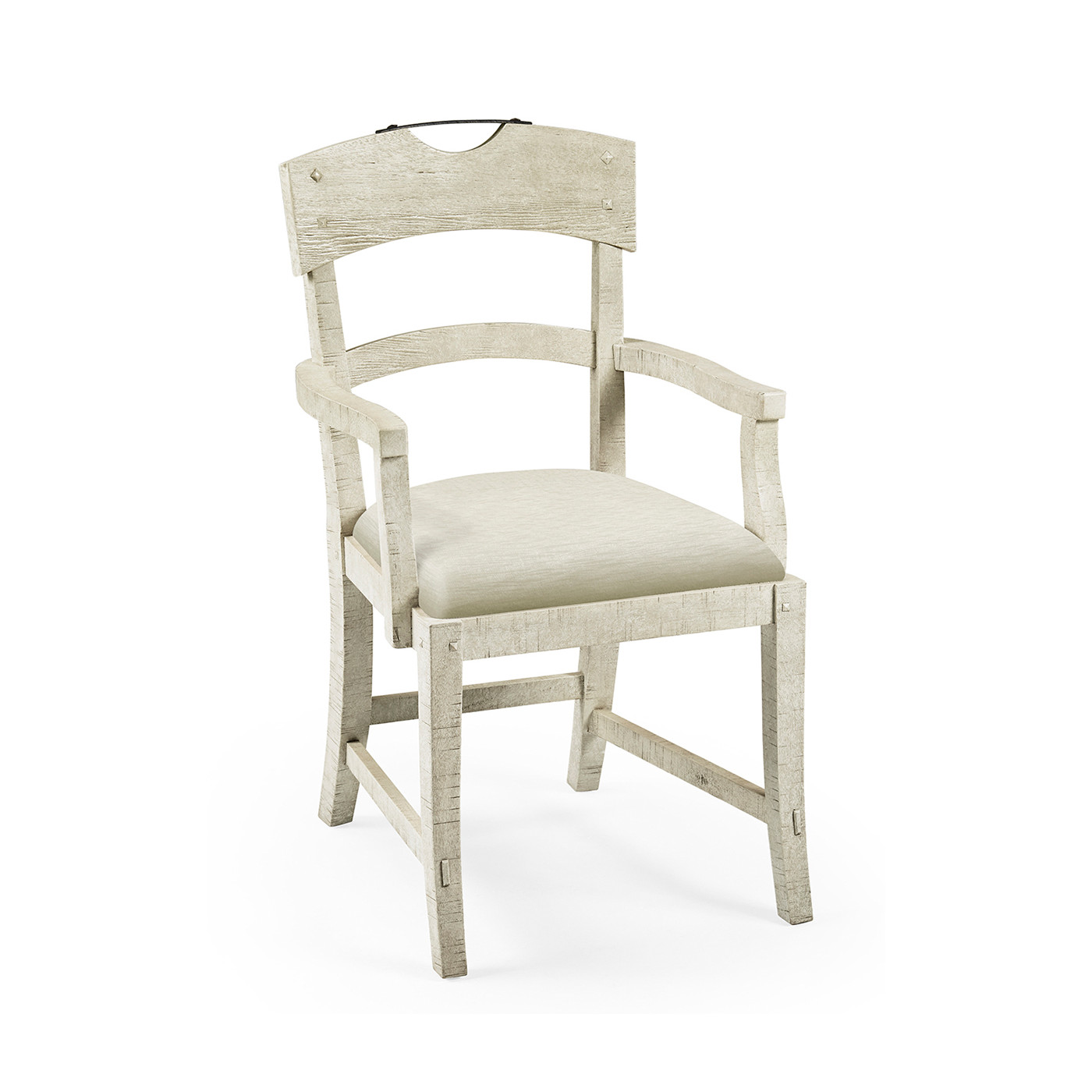 Casual Planked Dining Arm Chair