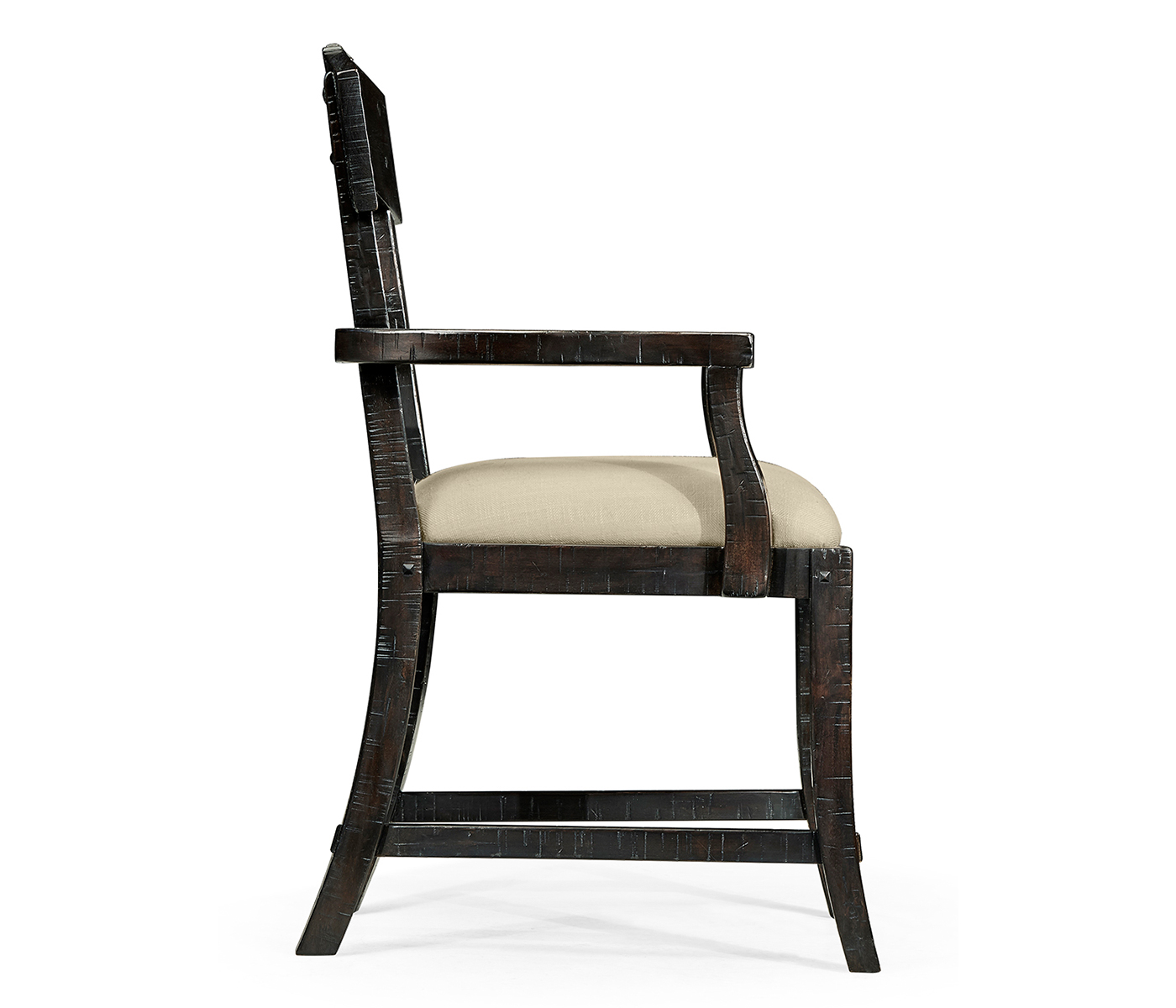 Casual Planked Dining Arm Chair