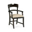 Casual Planked Dining Arm Chair