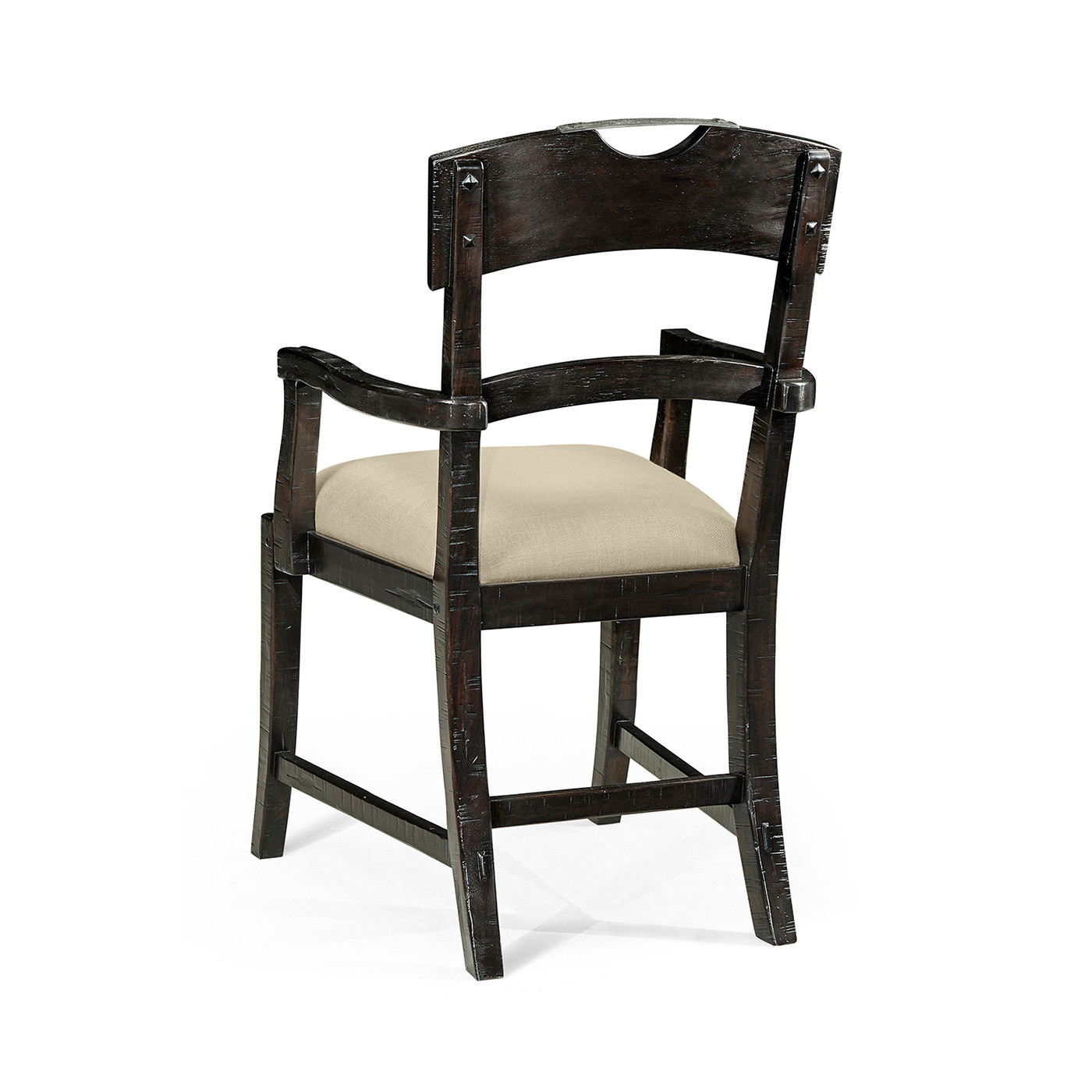 Casual Planked Dining Arm Chair