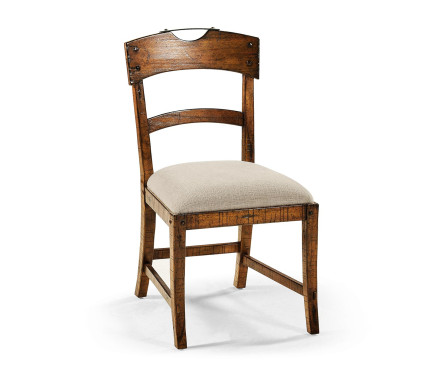 Casual Planked Dining Side Chair