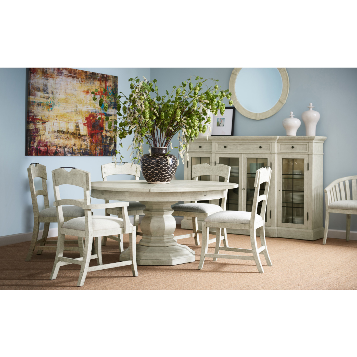 Casual Planked Dining Side Chair