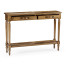 Medium Driftwood Parquet Console Table