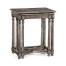 Antique Dark Grey Parquet Nesting Tables with Contrast Inlay