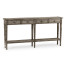 Antique Dark Grey Four Drawer Console