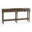 Dark Driftwood Four Drawer Console