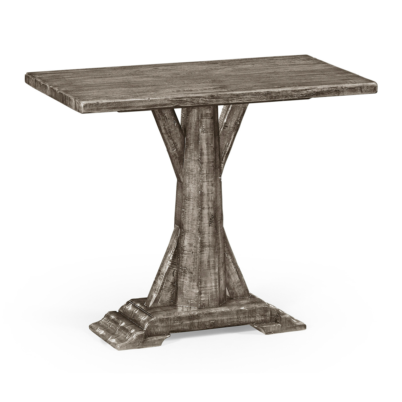 Antique Dark Grey Rectangular Side Table