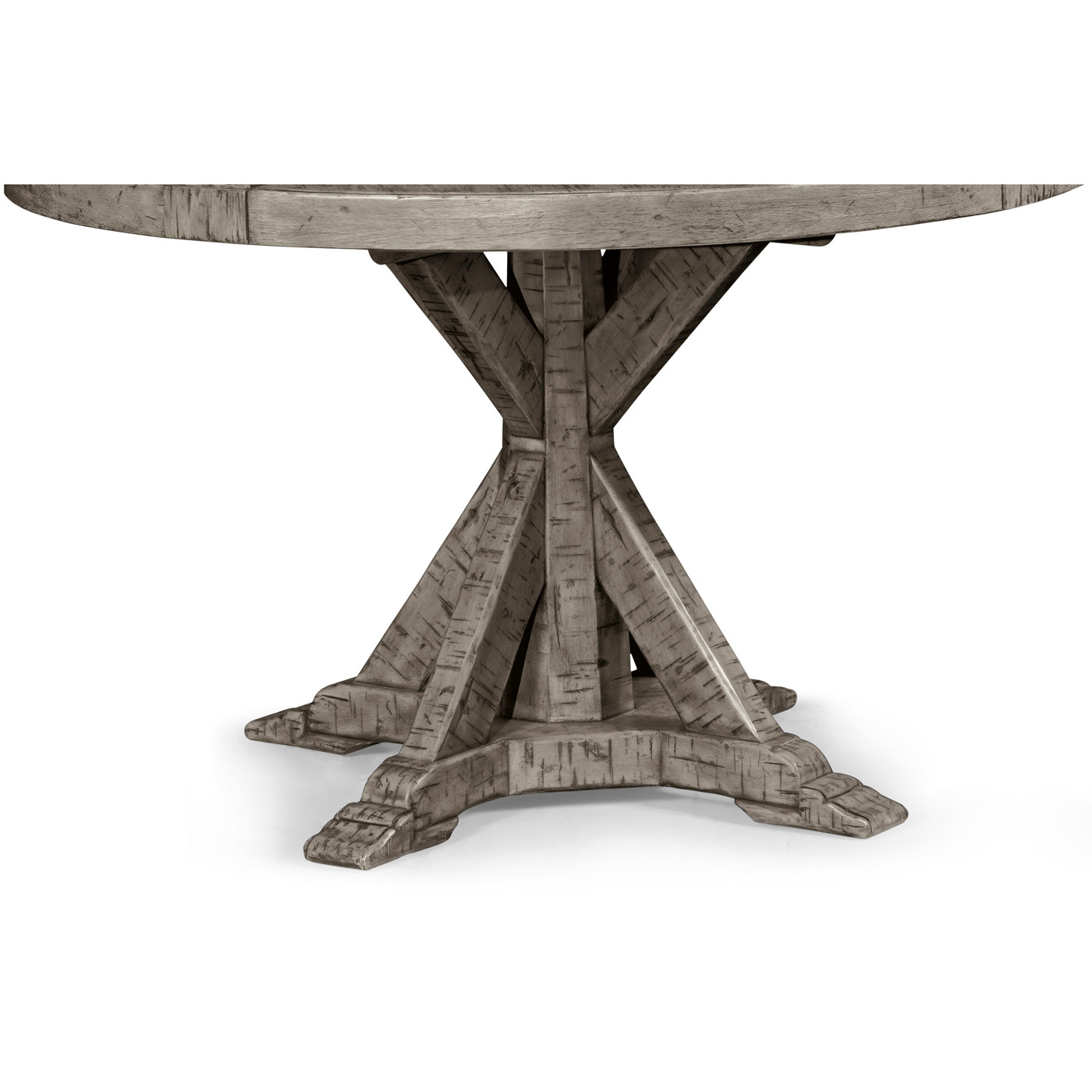 Antique Dark Grey Circular Dining Table 48