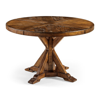 Country Walnut Circular Dining Table 48