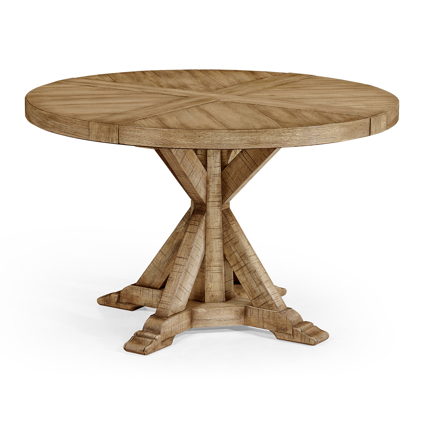 Light Driftwood Circular Dining Table 48