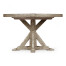 Rustic Grey Circular Dining Table 48
