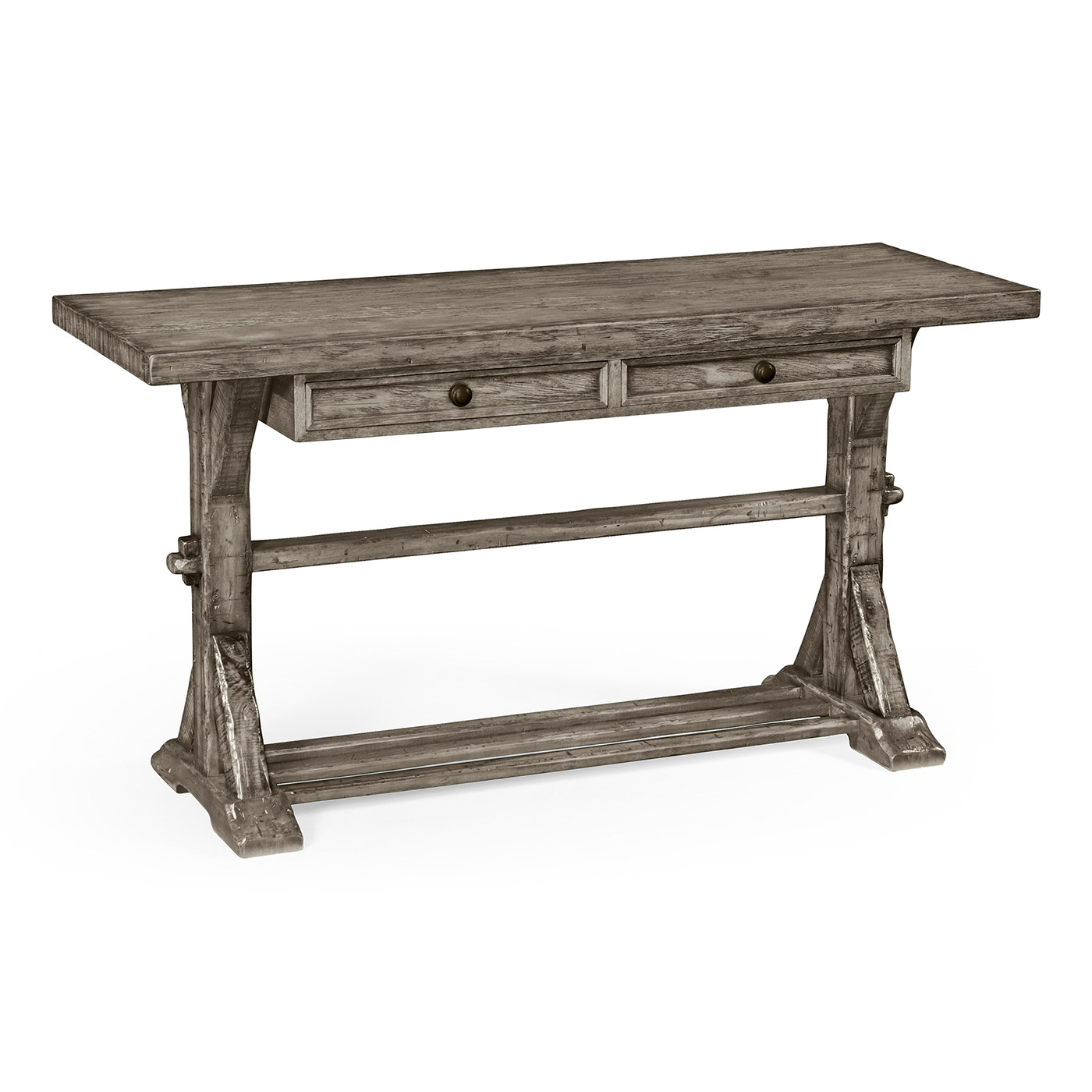 Antique Dark Grey Serving Table
