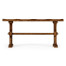 Casual Narrow Country Walnut Topped Bench