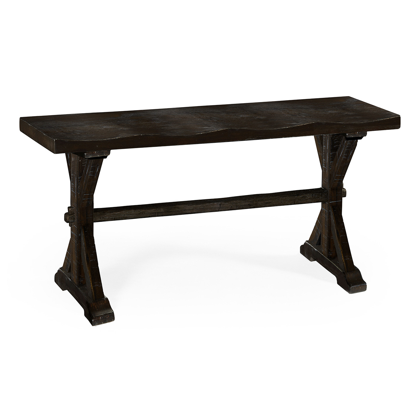 Casual Narrow Dark Ale Topped Bench