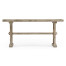 Casual Narrow Rustic Grey Topped Bench