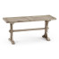 Casual Narrow Rustic Grey Topped Bench