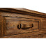 Country Walnut Parquet Sideboard with Strap Handles
