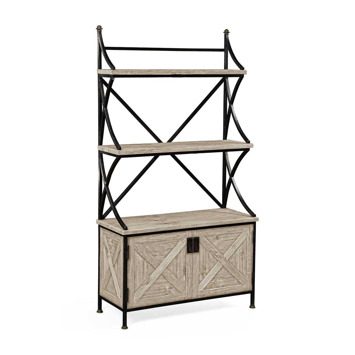 Rustic Grey Baker's Rack Étagère