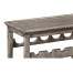 Four-Tier Wine Shelf in Antique Dark Grey