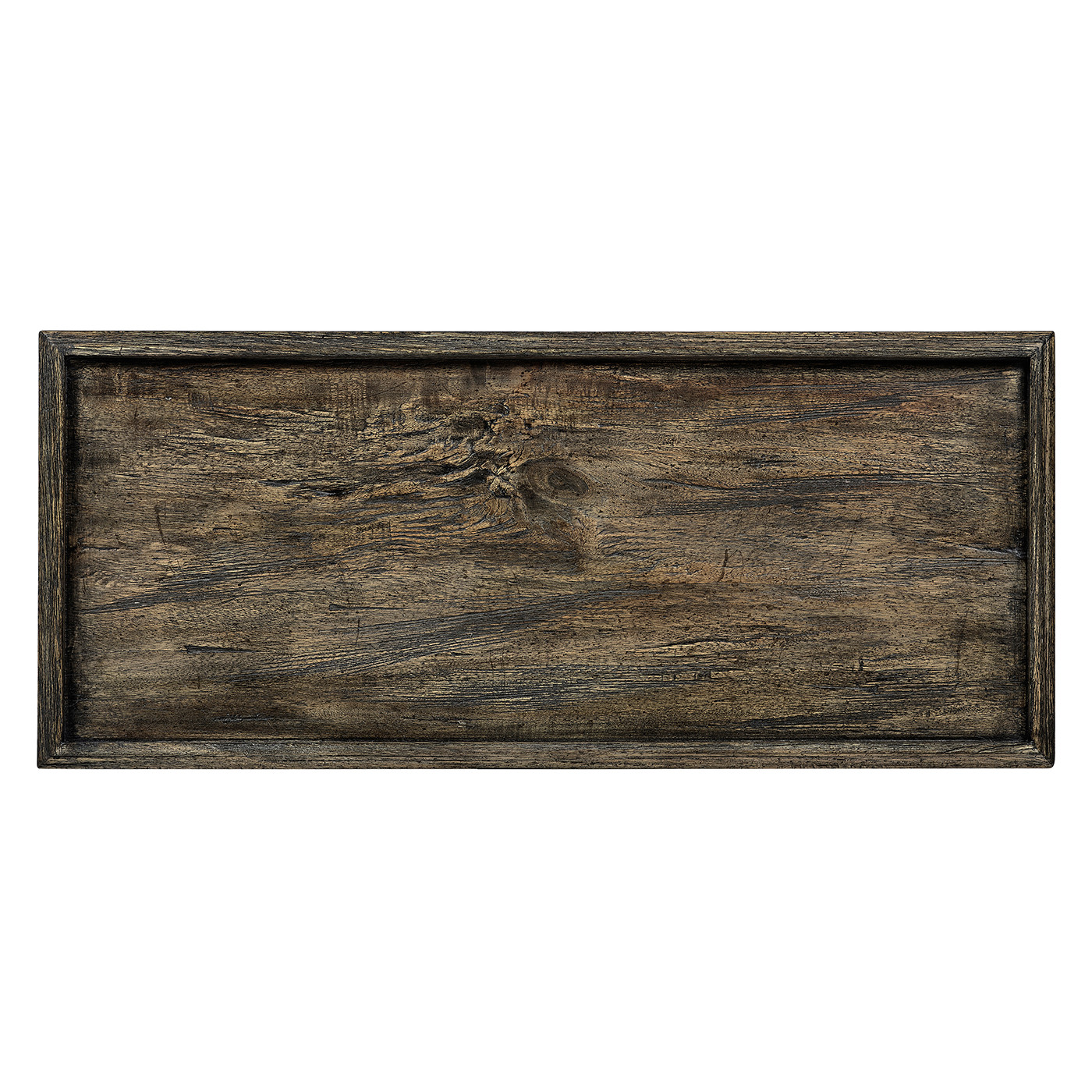 Dark Driftwood Four-Tier Wine Shelf