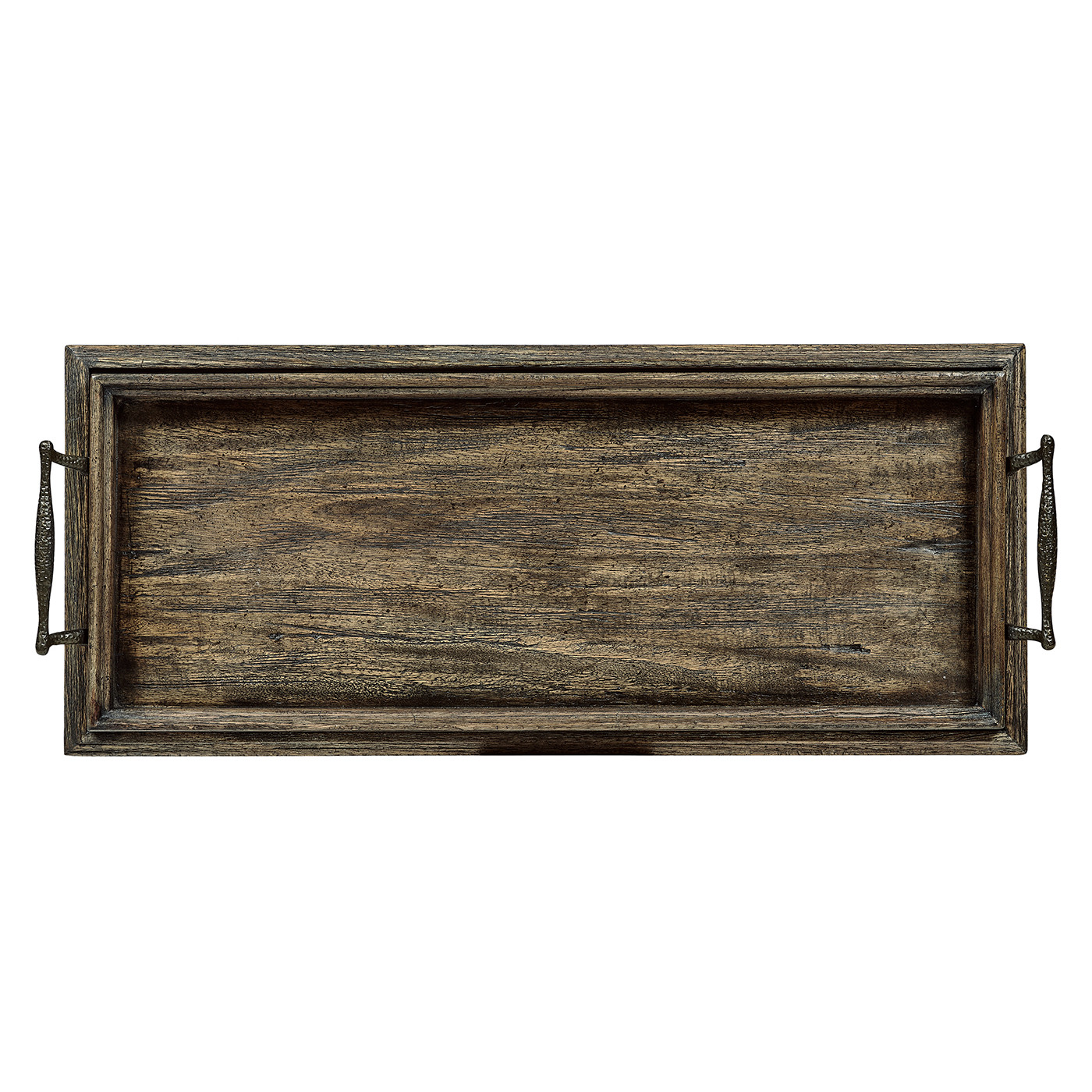 Dark Driftwood Four-Tier Wine Shelf