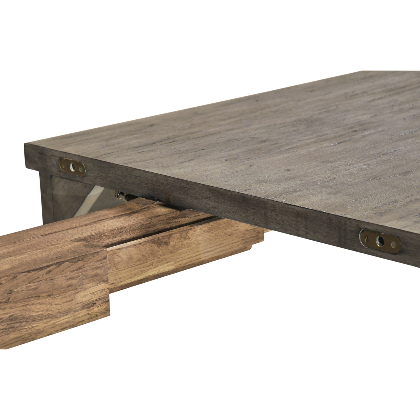 Casual Rectangular Dining Table in Antique Dark Grey 60