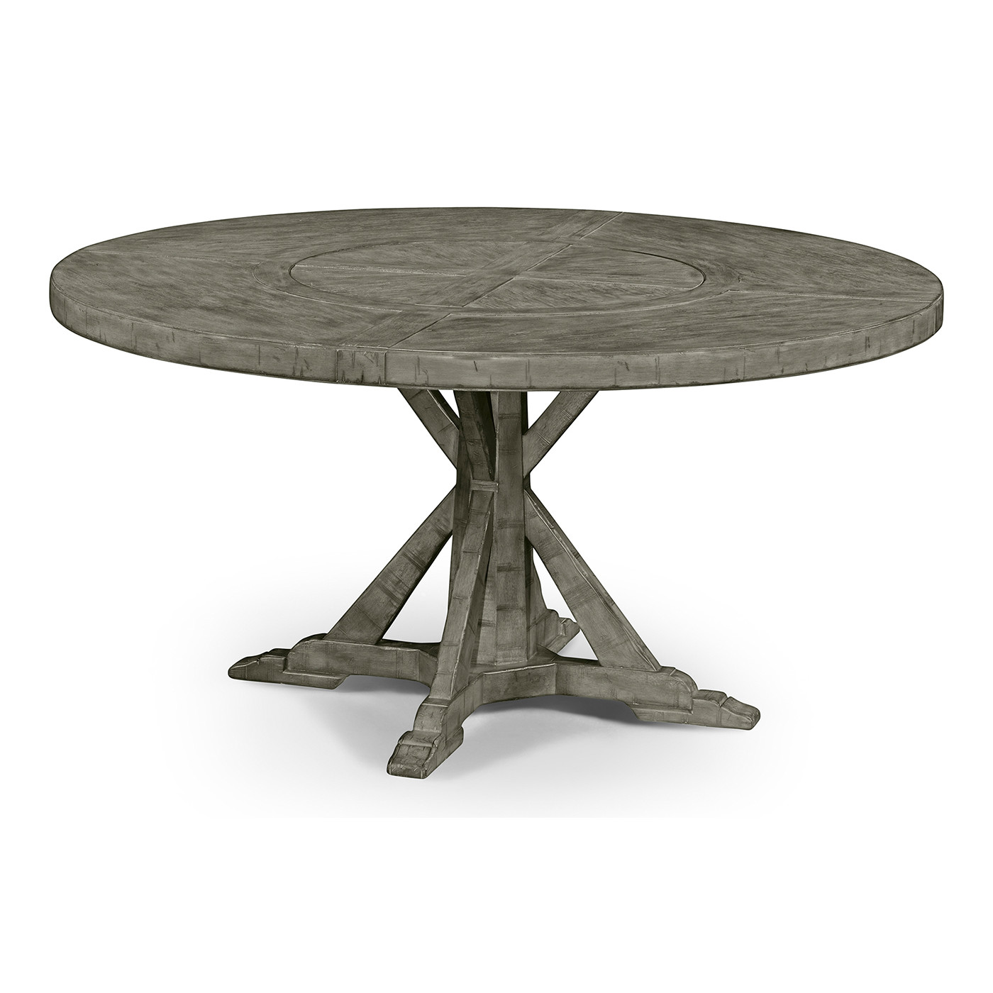 Circular Dining Table in Antique Dark Grey 60