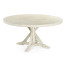 Whitewash Driftwood Round Dining Table with Inbuilt Lazy Susan 60