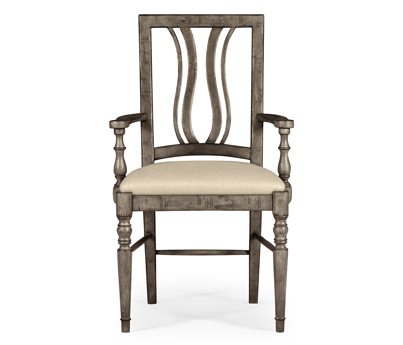 Casual Curved Back Arm Chair