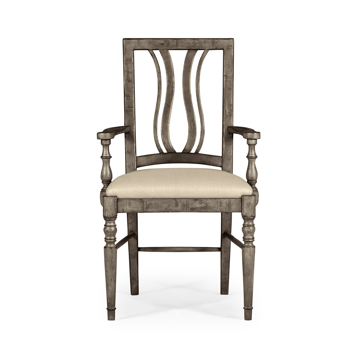 Casual Curved Back Arm Chair