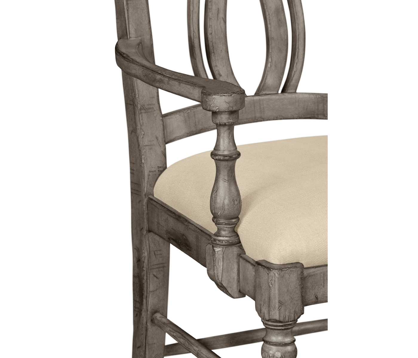 Casual Curved Back Arm Chair