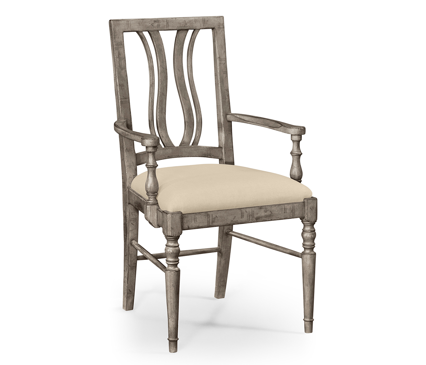 Casual Curved Back Arm Chair