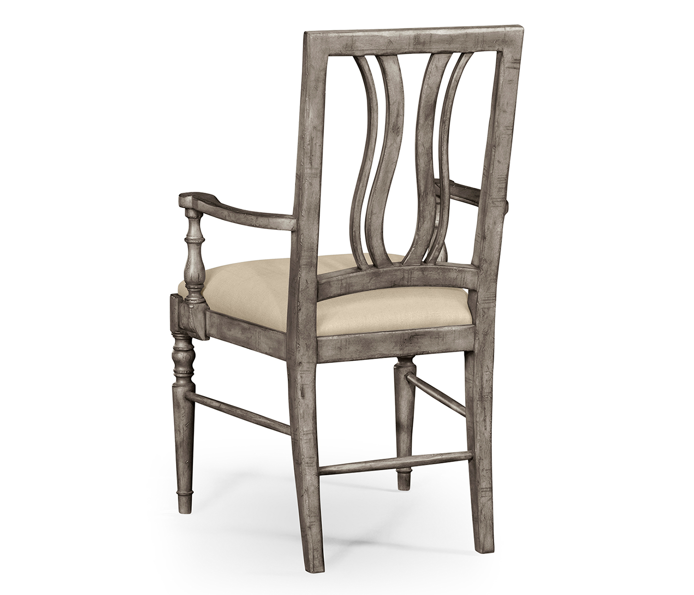 Casual Curved Back Arm Chair