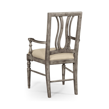 Casual Curved Back Arm Chair