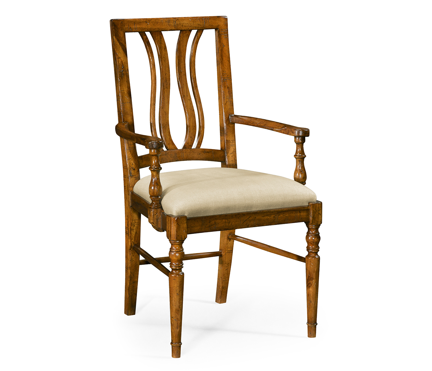 Casual Curved Back Arm Chair