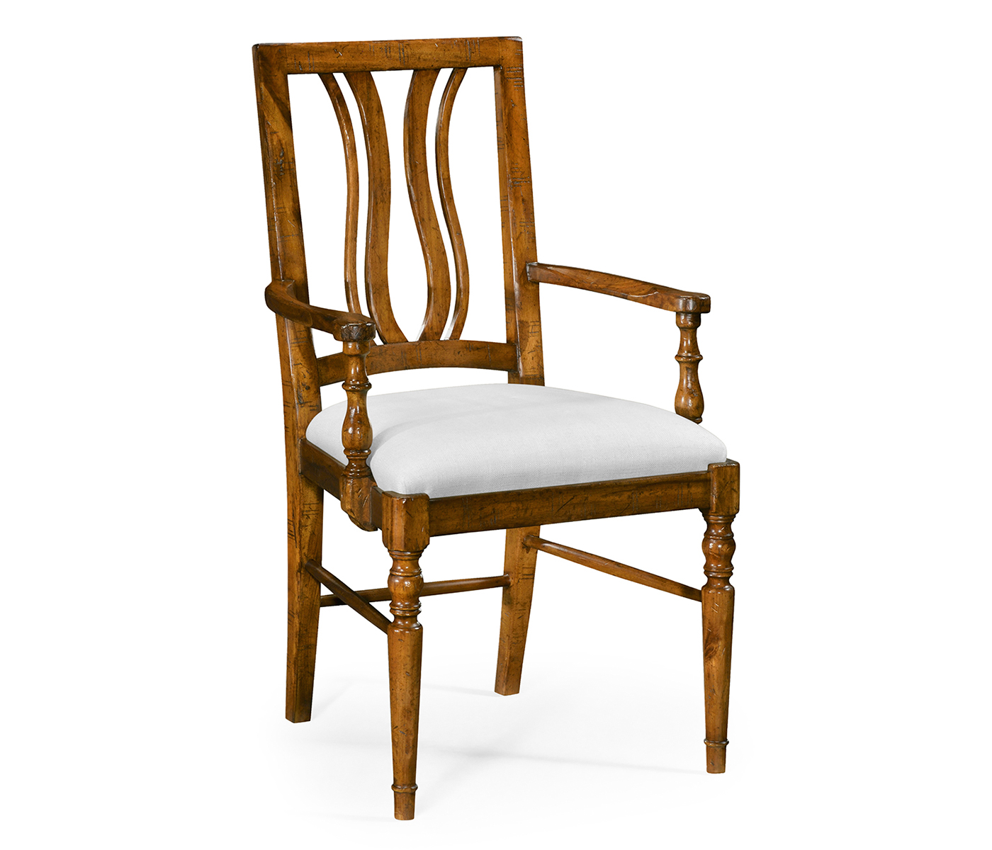 Casual Curved Back Arm Chair