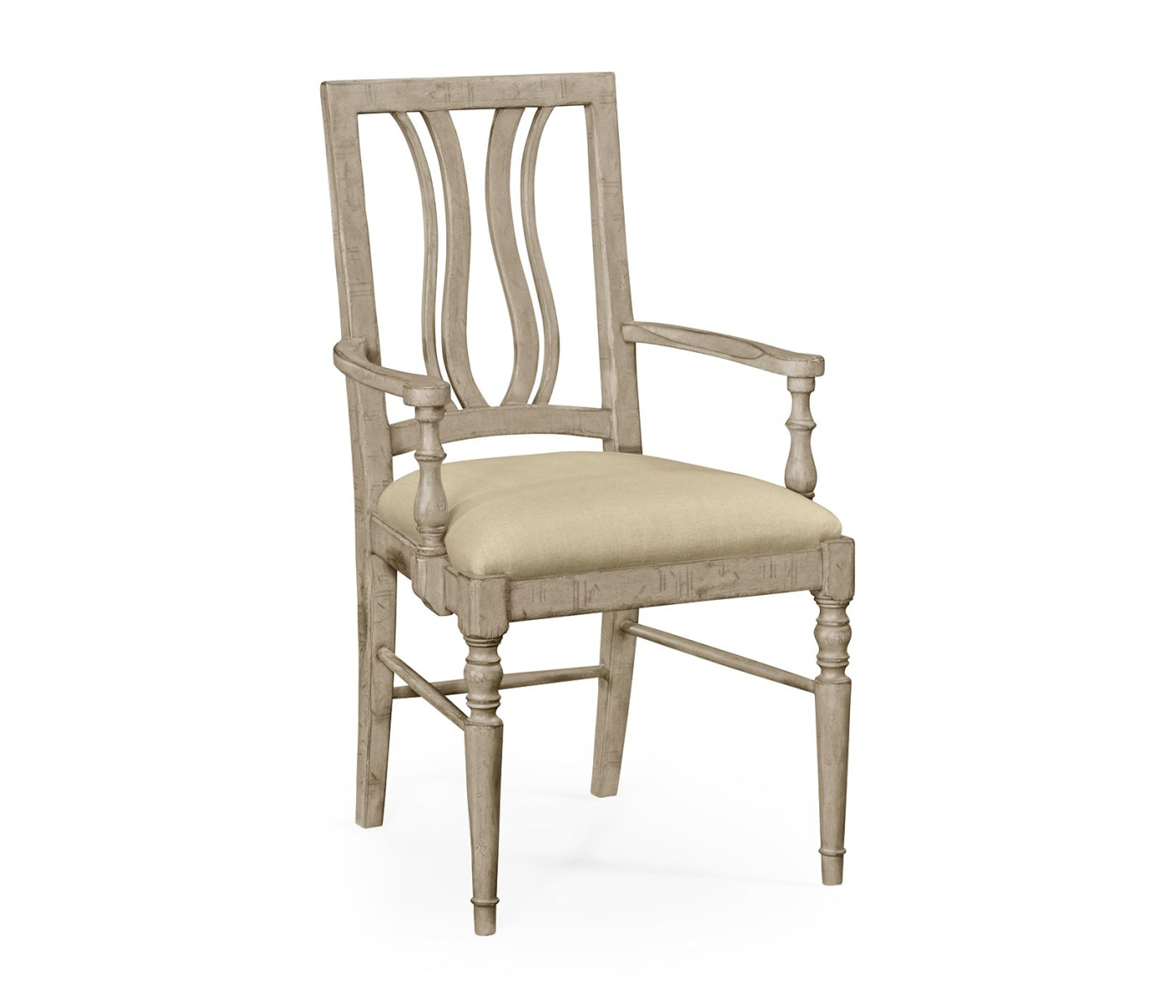 Casual Curved Back Arm Chair