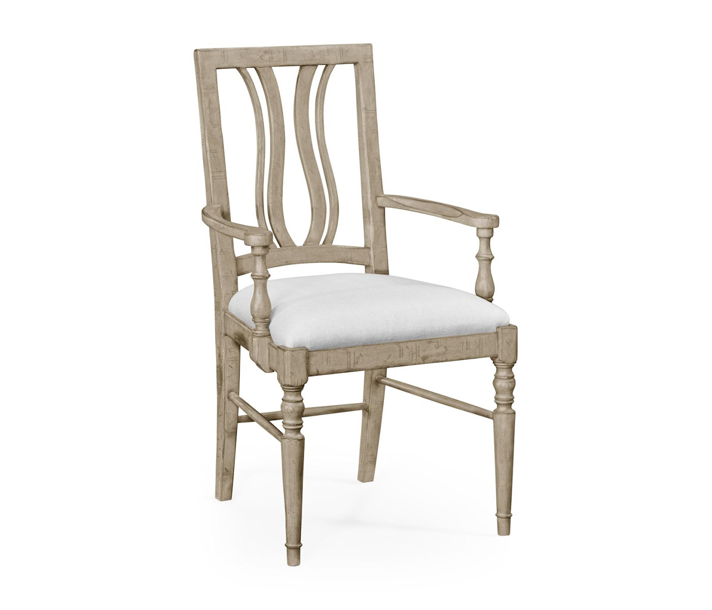 Casual Curved Back Arm Chair