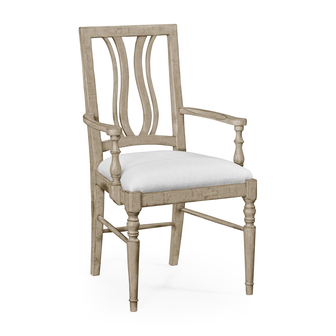 Casual Curved Back Arm Chair