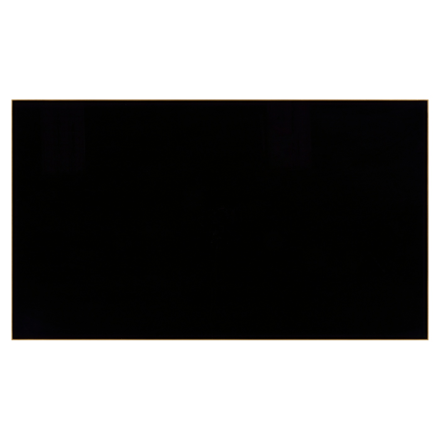 Gilded Iron Rectangular Coffee Table with A Black Glass Top