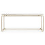 Silver Iron Rectangular Coffee Table with Biancaneve Top