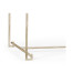 Silver Iron Rectangular Coffee Table with Biancaneve Top