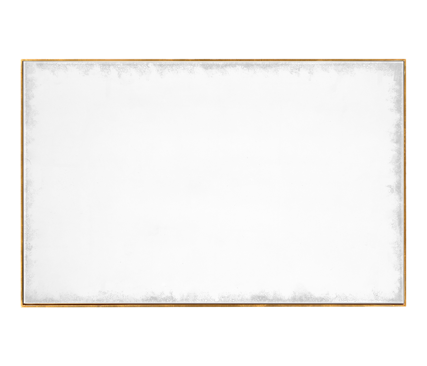 Gilded Iron Rectangular Side Table with An Antique Glass Top