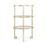 Silver iron end table