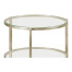 Silver iron end table