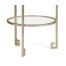 Silver iron end table