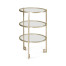 Silver iron end table