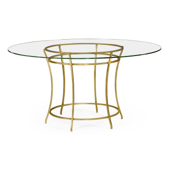 Gilded Iron Round Dining Table 60